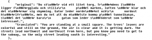 example translation